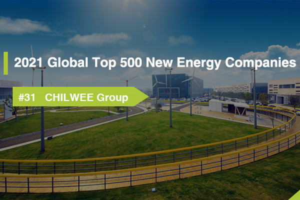 Chilwee Group torna a ser classificat a la llista de les 500 empreses de noves energies del món